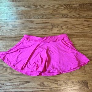 Neon Pink Short Tennis Skirt